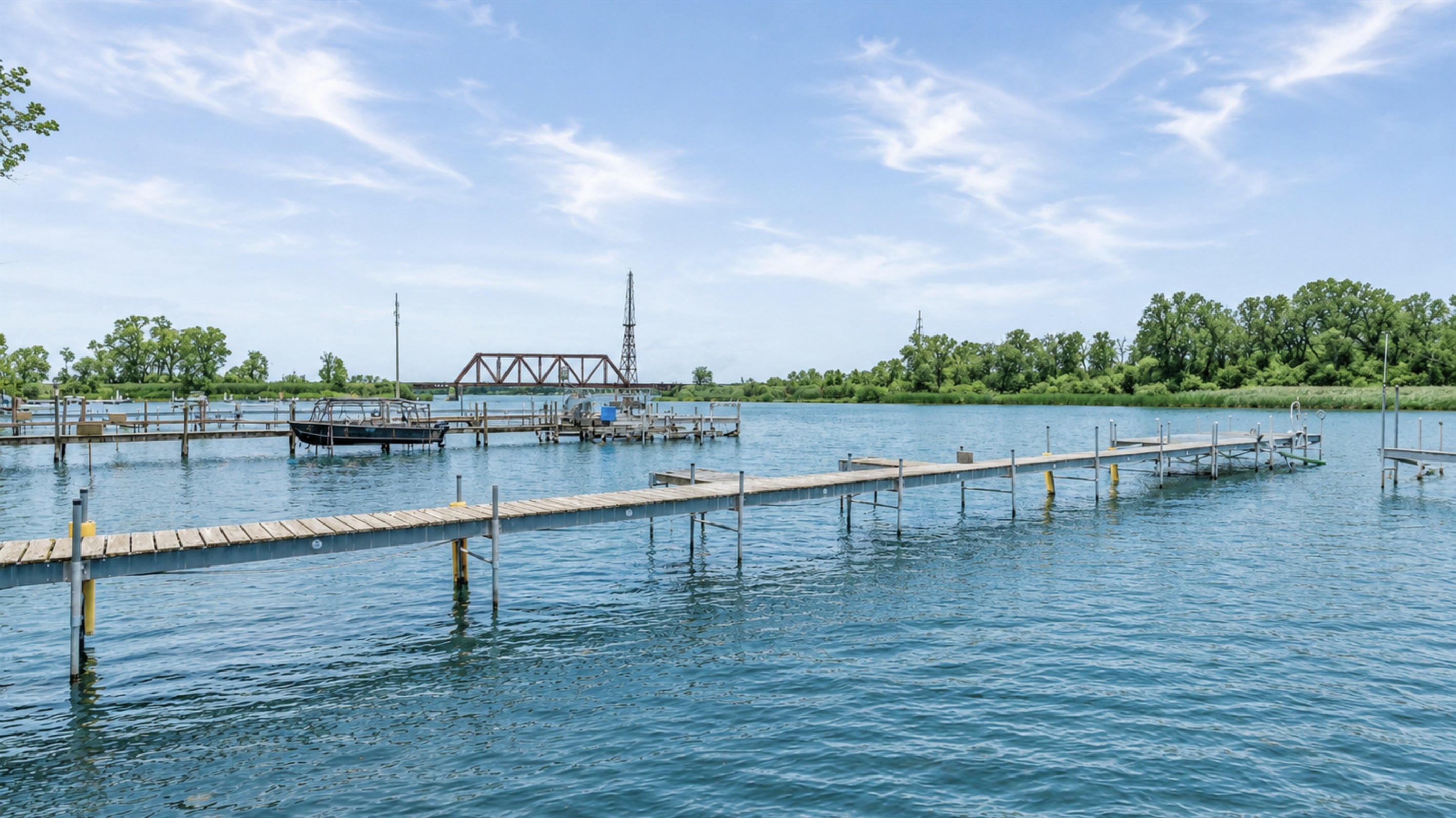 View from the dock