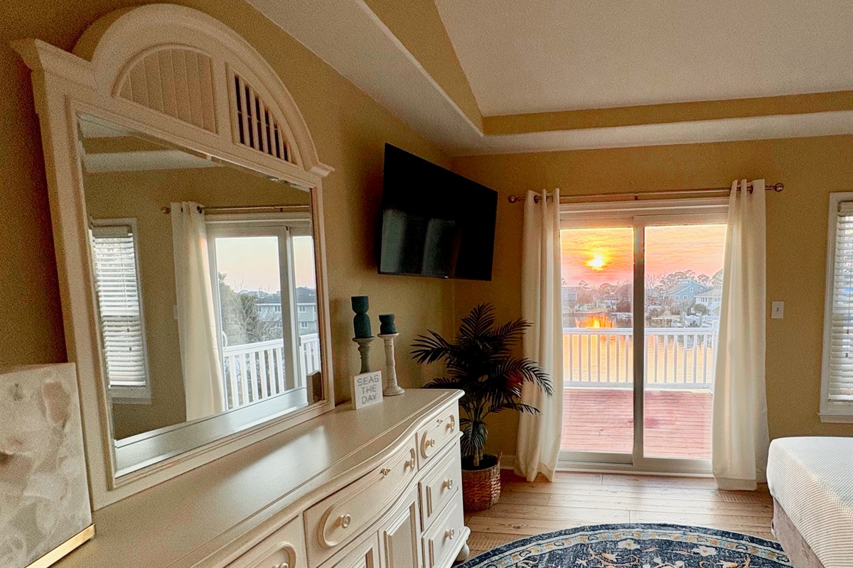 See spectacular sunset views from your private balcony