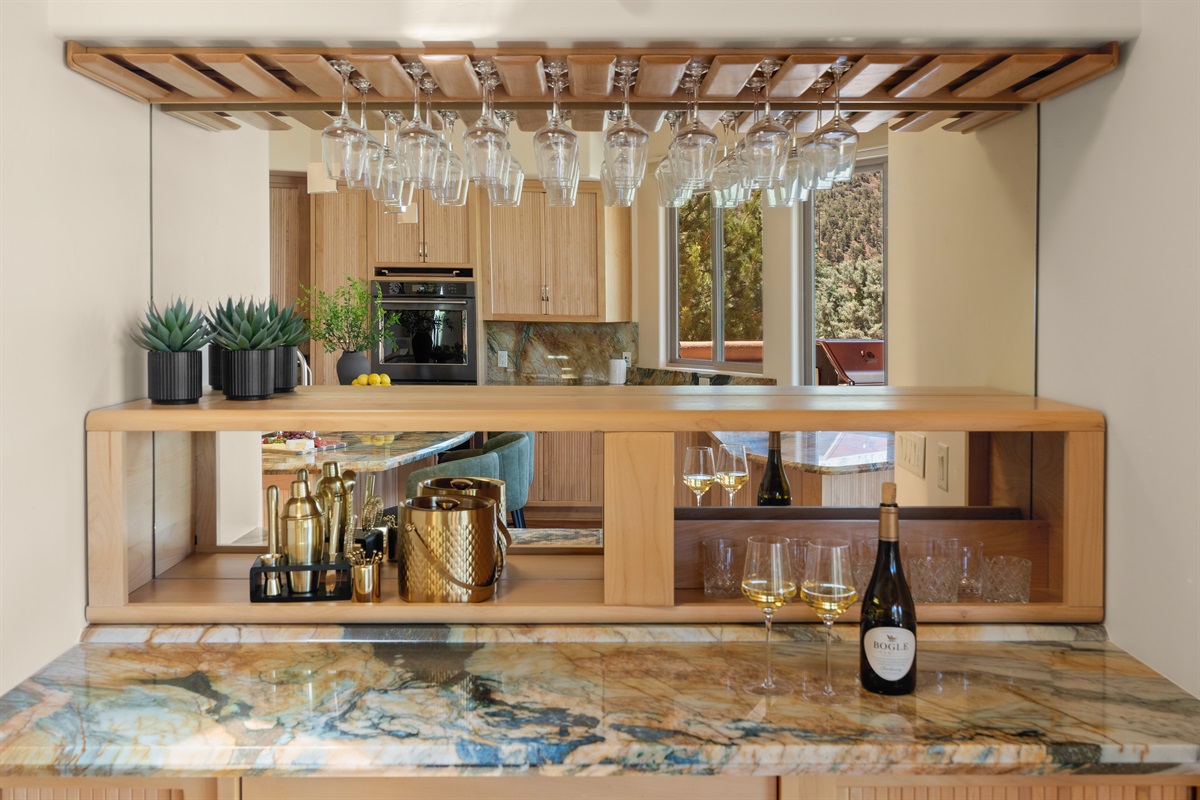 Sip and savor. Our beautifully appointed wine bar area offers the perfect space to showcase local vintages and gather for evening charcuterie.