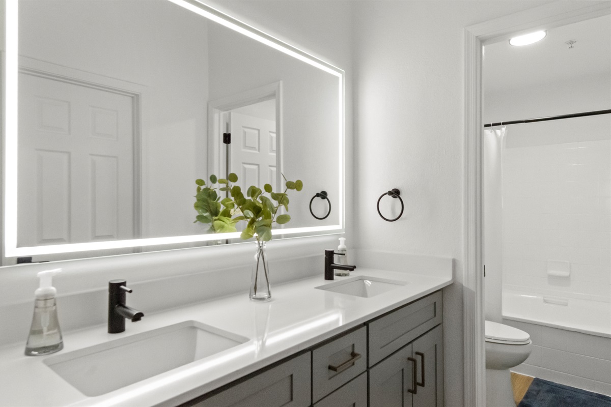Fresh, clean bathroom perfect for a comfortable stay