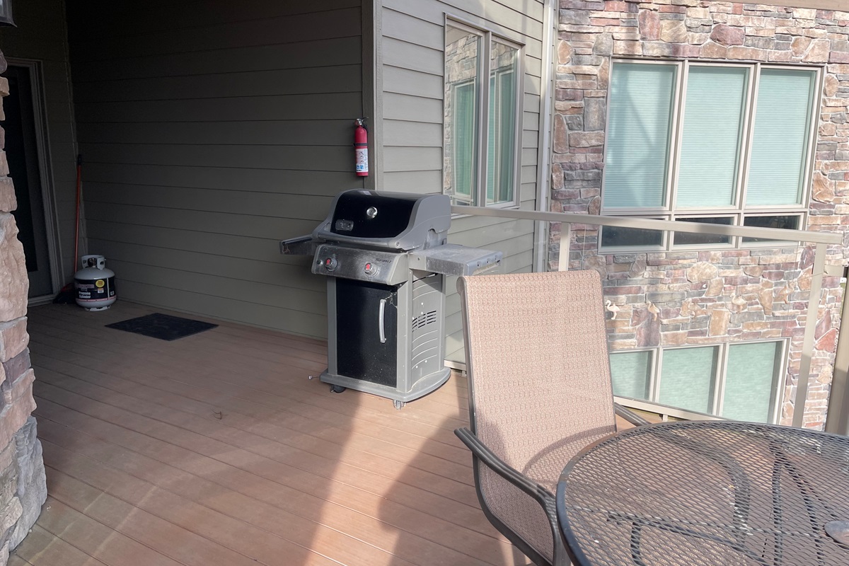 Deck with East Lake Okoboji view