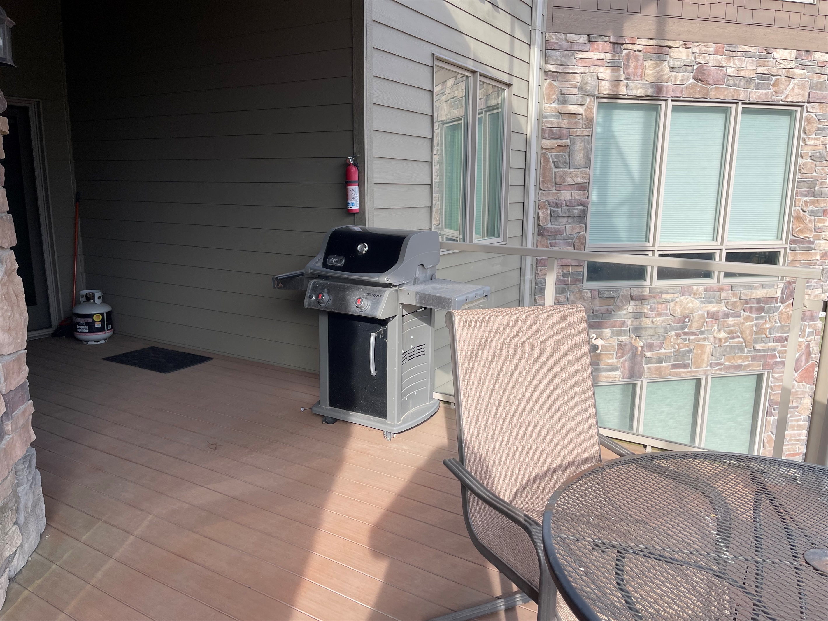 Deck with East Lake Okoboji view