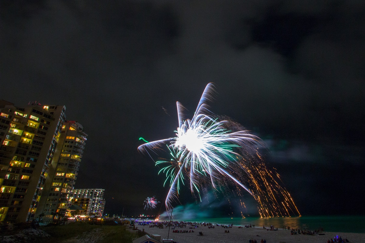 Seasonal Beach Fireworks