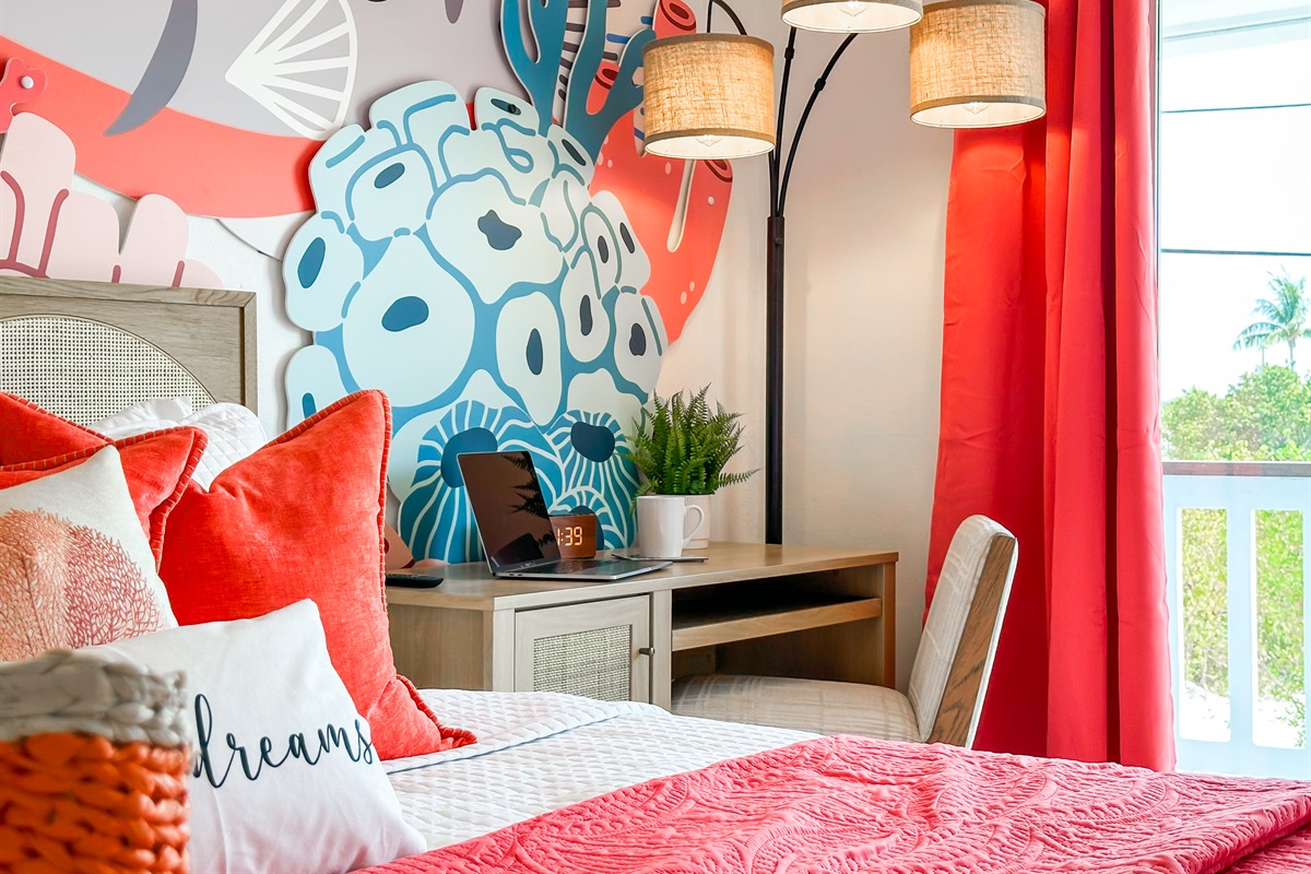 With a dedicated office nook if you have to catch up on some emails.