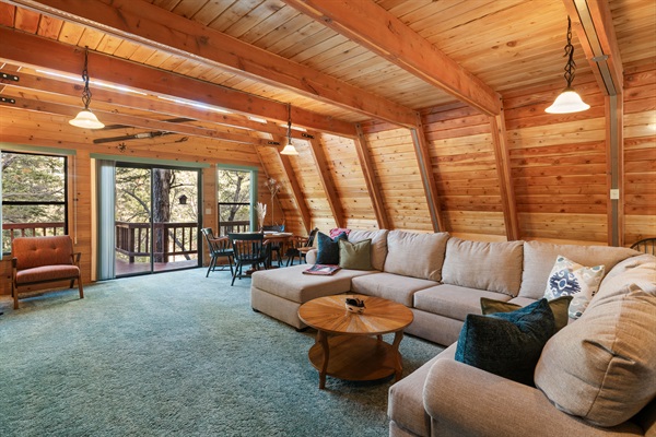 Large open living room