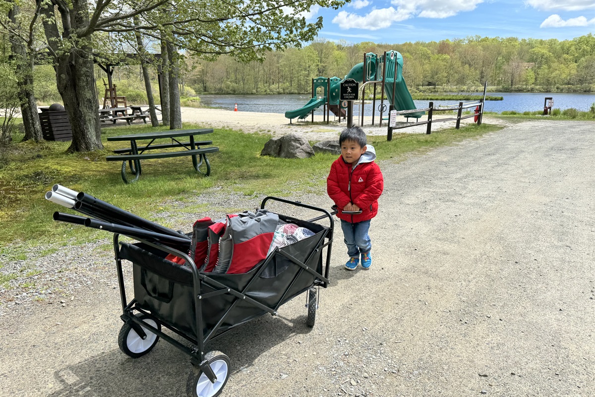 “Playground by the water — laughter echoing under open skies.”