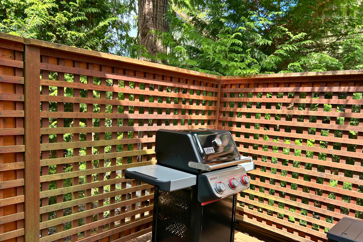 Enjoy casual outdoor meals with a private BBQ on the back deck.