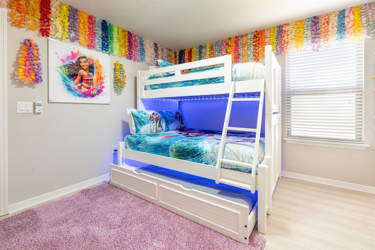 Moana Bunk - Twin over Full with Twin Trundle