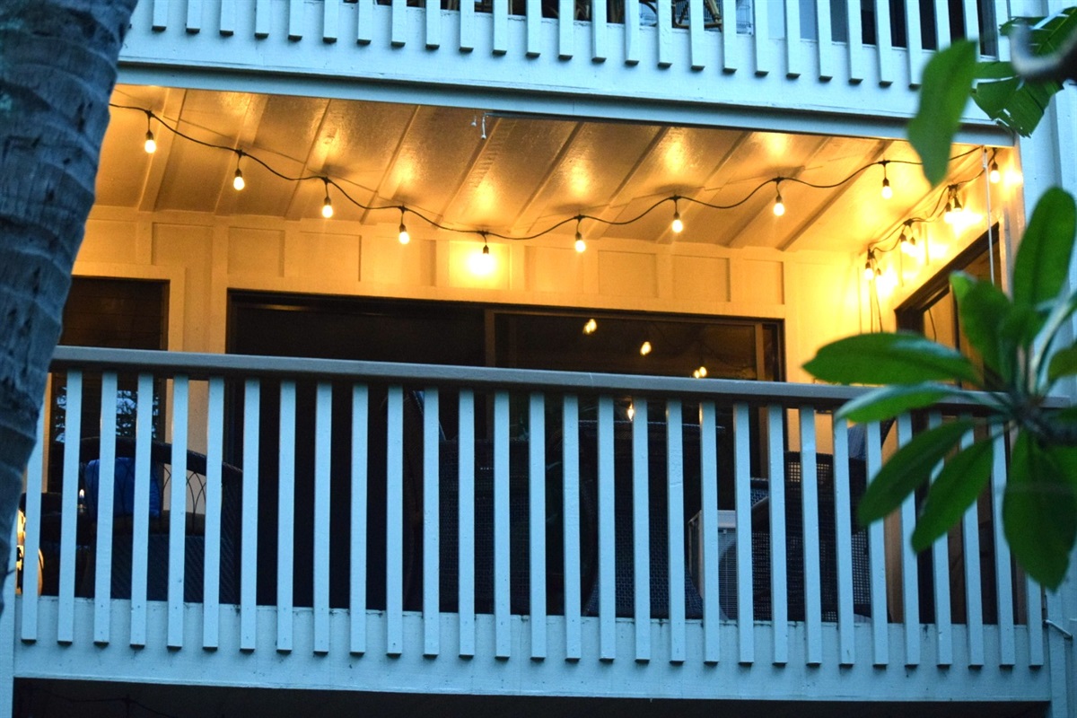 Lanai in the evening
