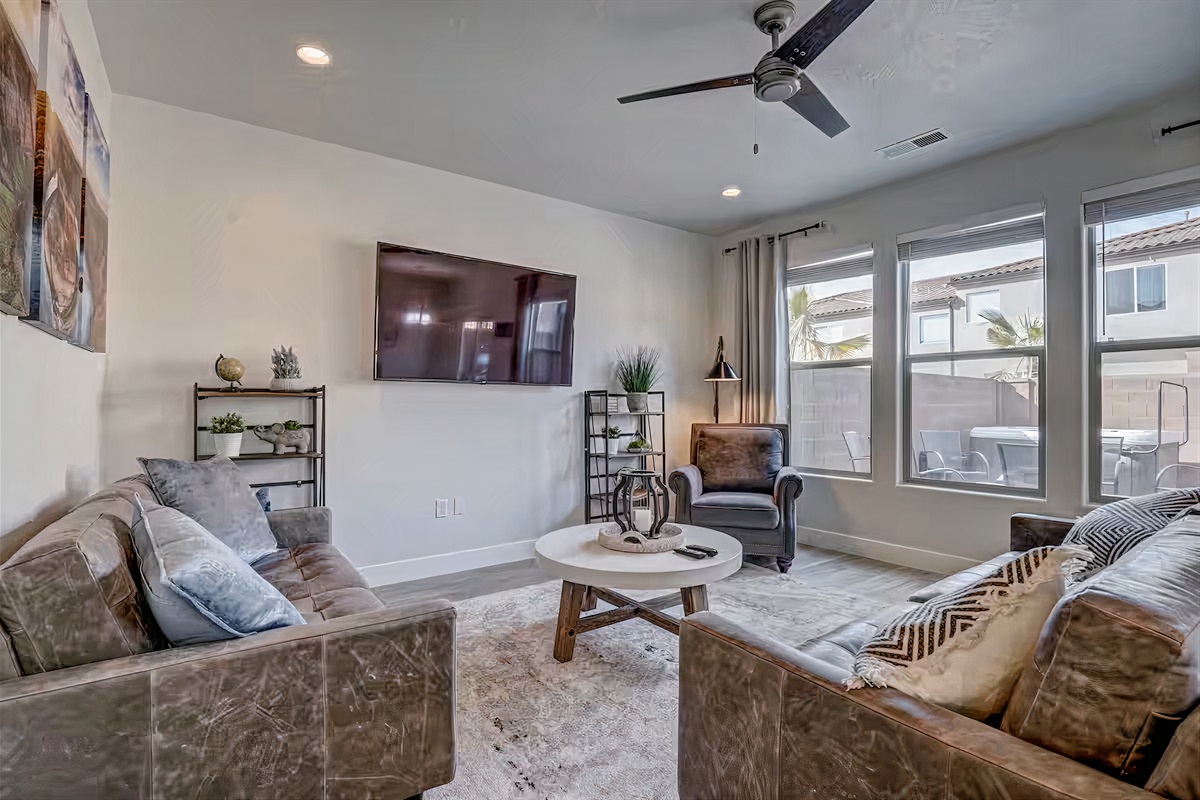 Spacious living area.