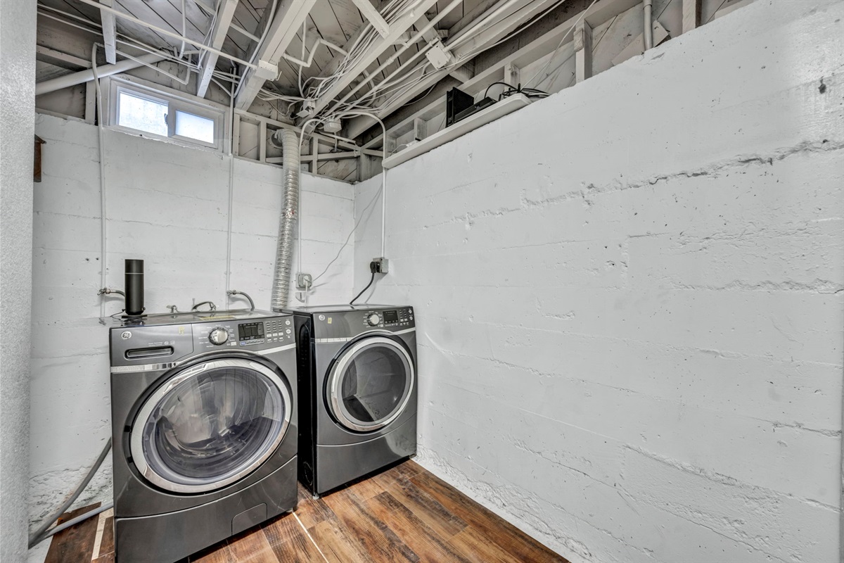 Convenient washer and dryer.