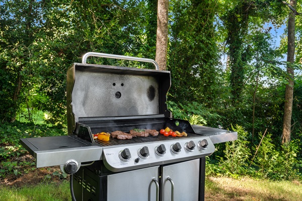 Large propane grill