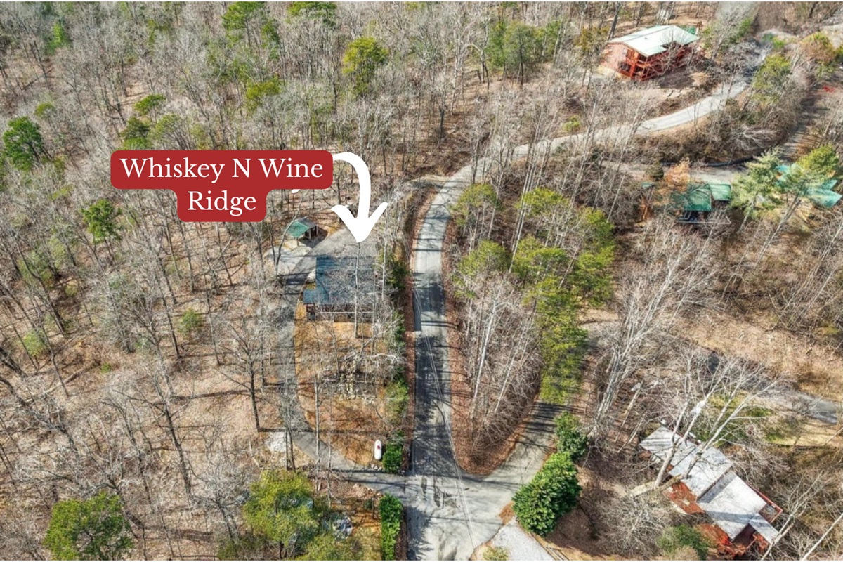 Aerial location of Whiskey N Wine Ridge