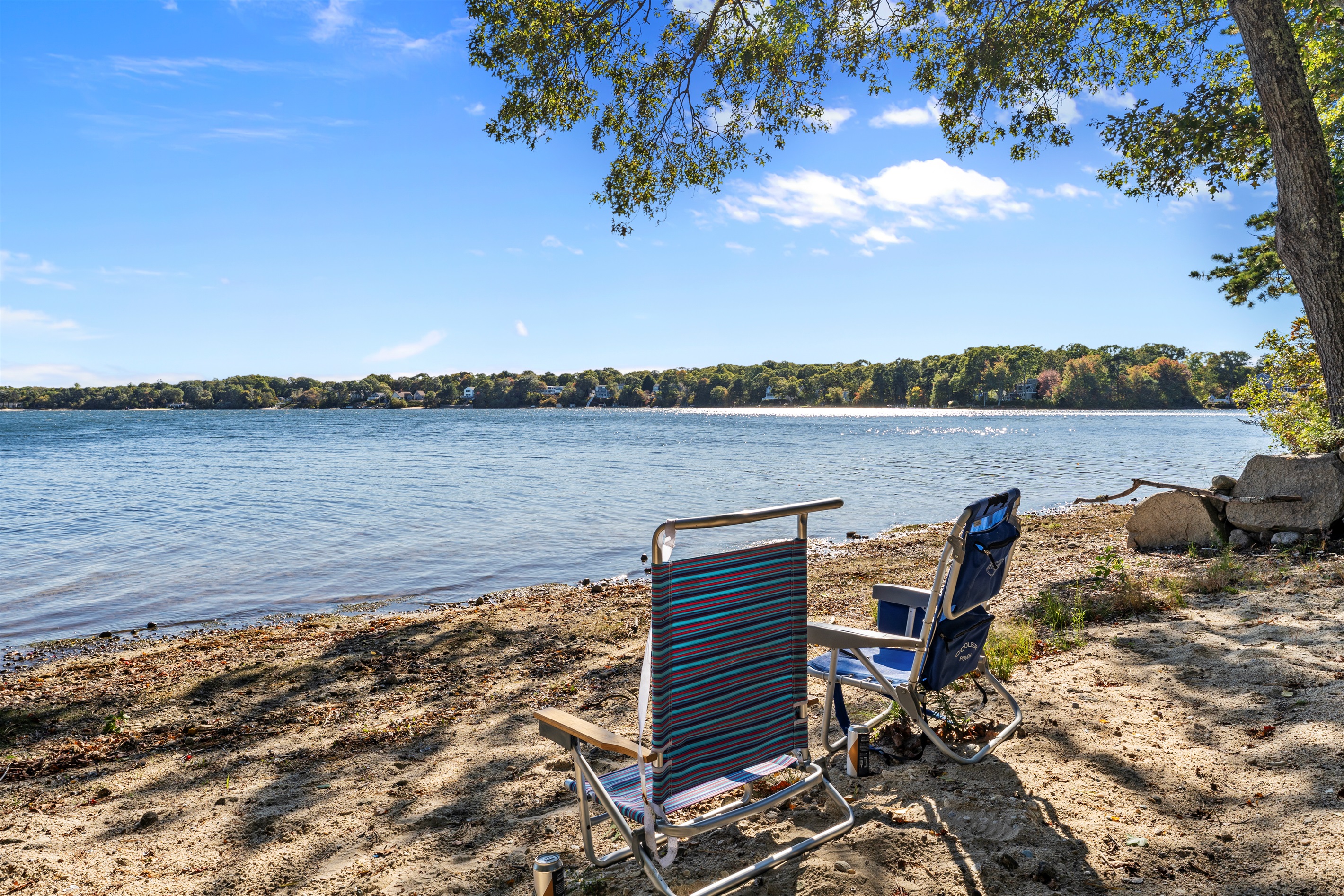 A stunning aerial view of The Wandery—nestled by the lake and surrounded by calm.