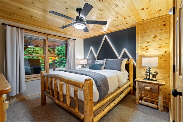 A second queen bed offers flexible sleeping space for your group