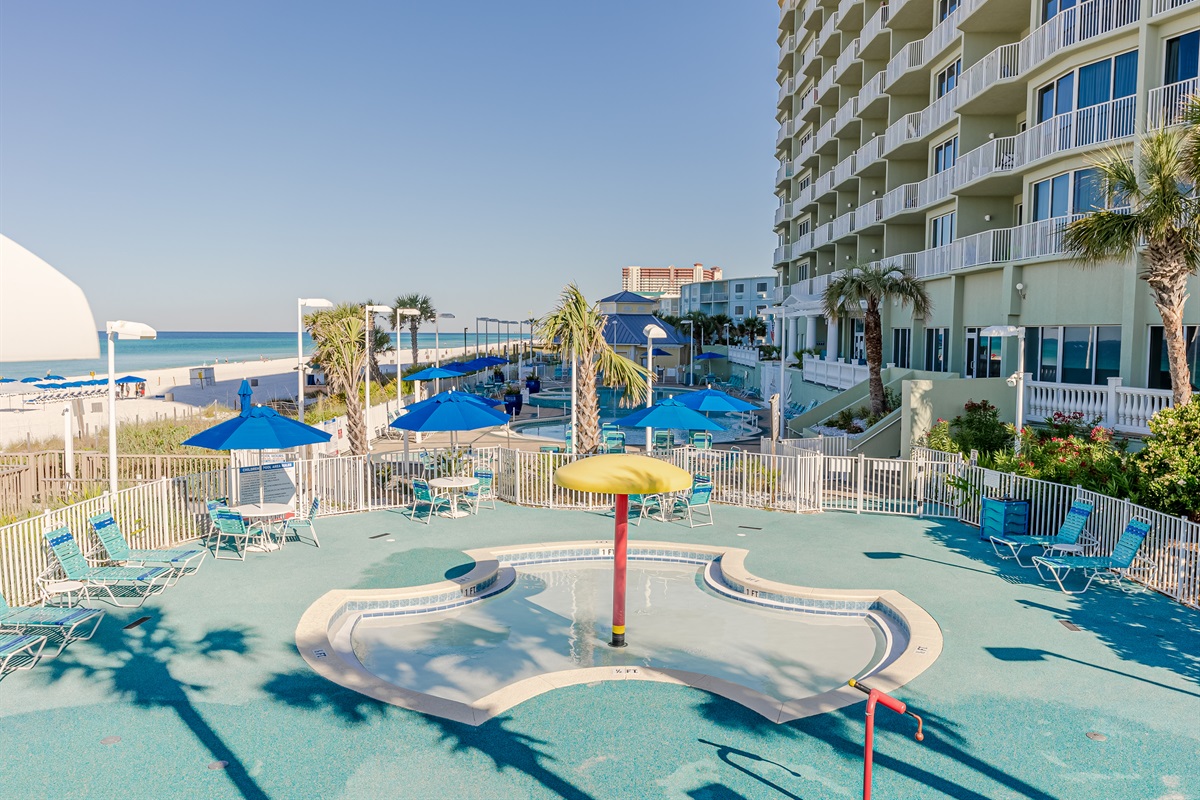 Kid's splash area