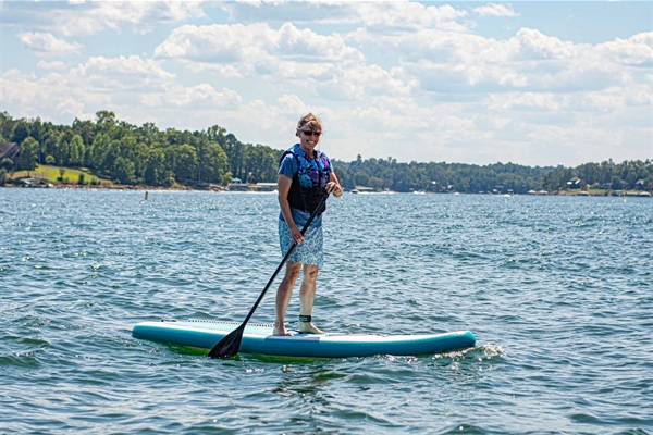 Imagine the morning sun on your shoulders as you paddle across the water.