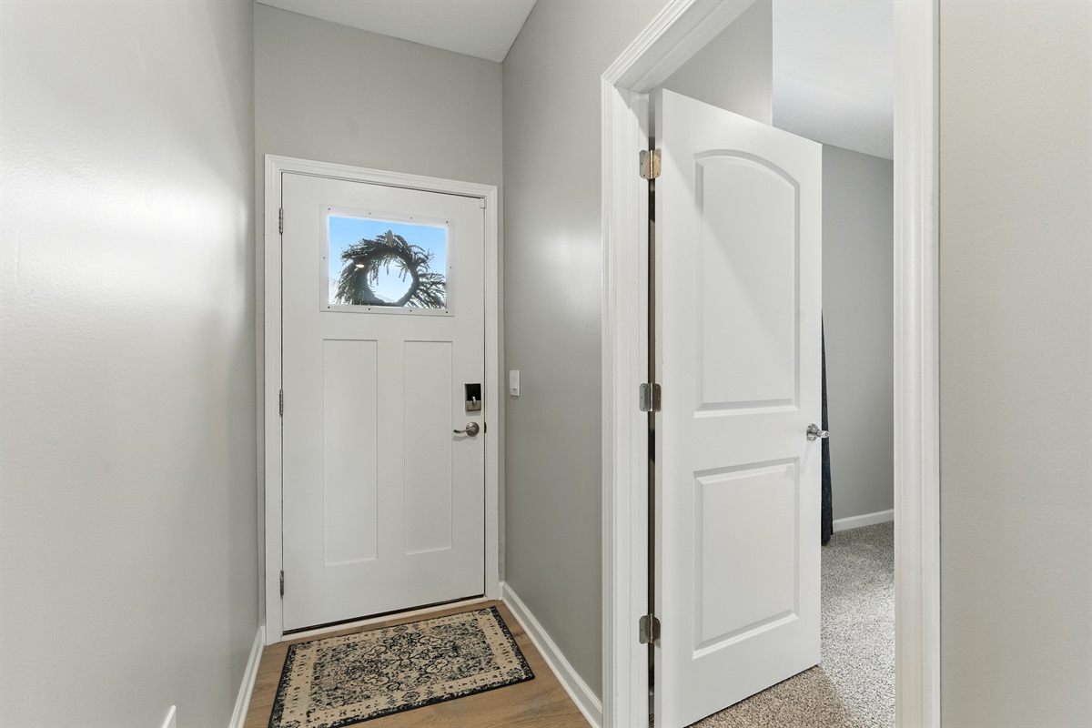 Step into comfort with a warm, welcoming entrance