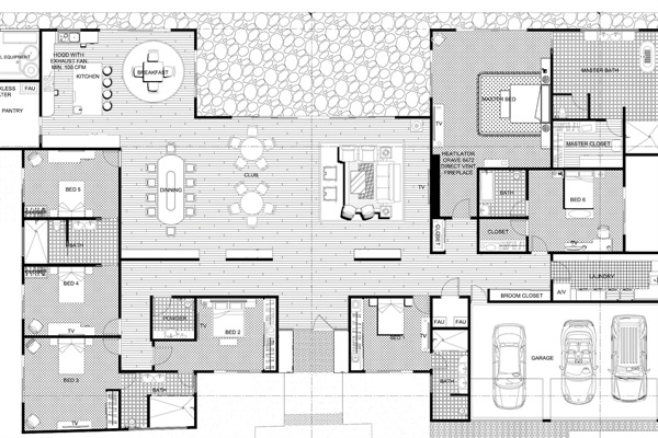 Floor plan for main house