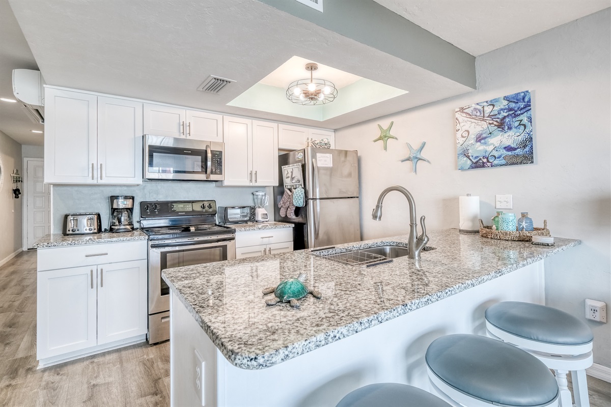 Kitchen has all the necessities