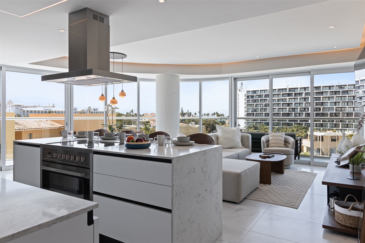 Kitchen & Living Room