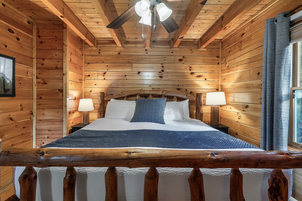 Comfortable bed for a restful night’s sleep