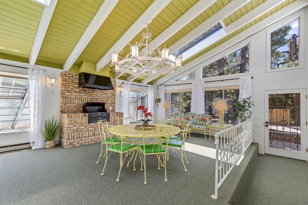 Sunroom off the dining room