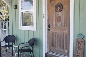Lovely place to relax with coffee or a glass of wine on the covered porch!