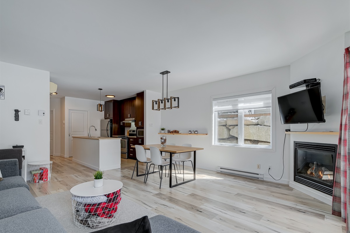 Espace de vie à aire ouverte