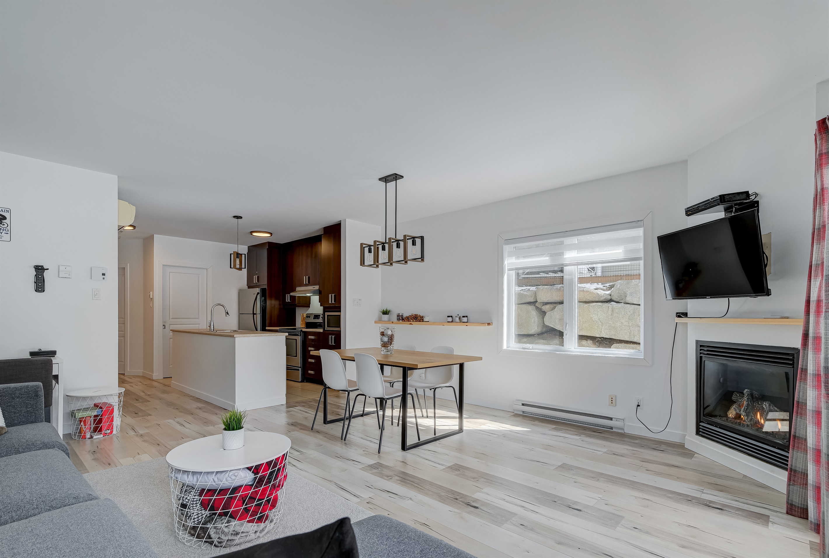 Espace de vie à aire ouverte