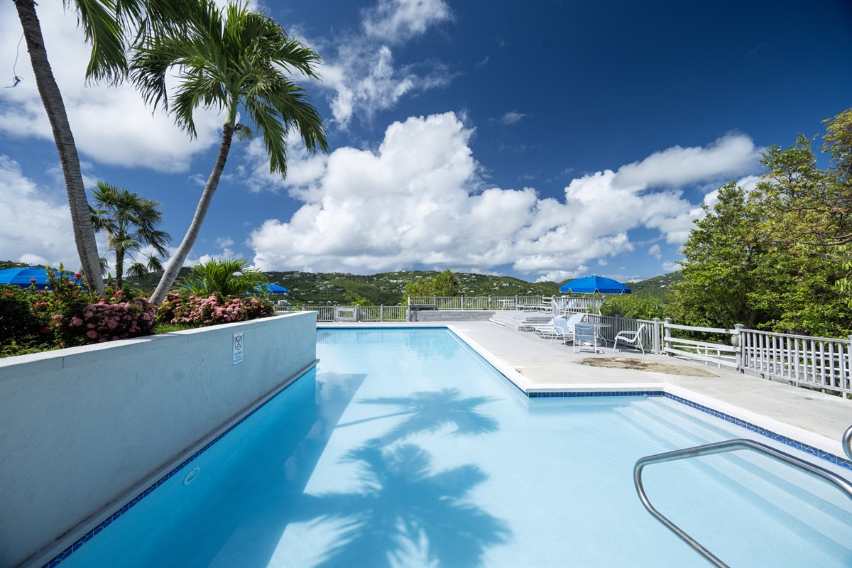 Take in breathtaking views from the tranquil poolside.