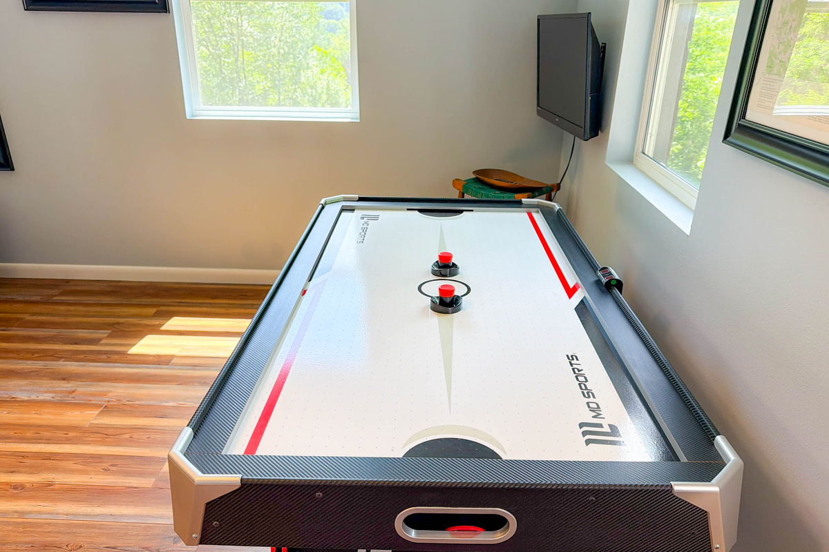 Air Hockey is a favorite on a rainy day in the Smokies!