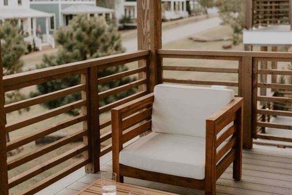 Balcony with park view