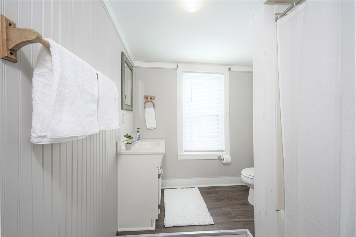 Open space bathroom