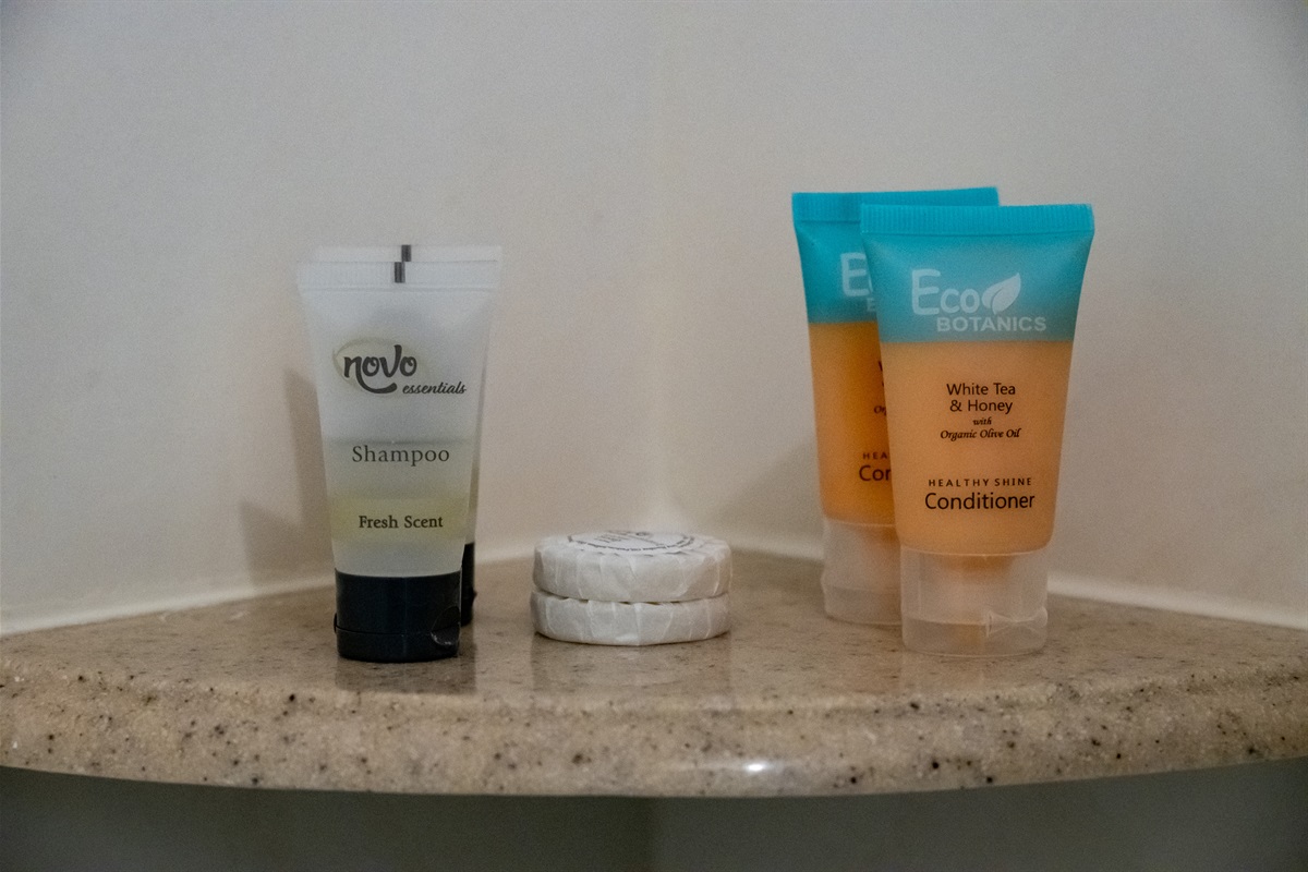 Complimentary toiletries provided for your convenience.