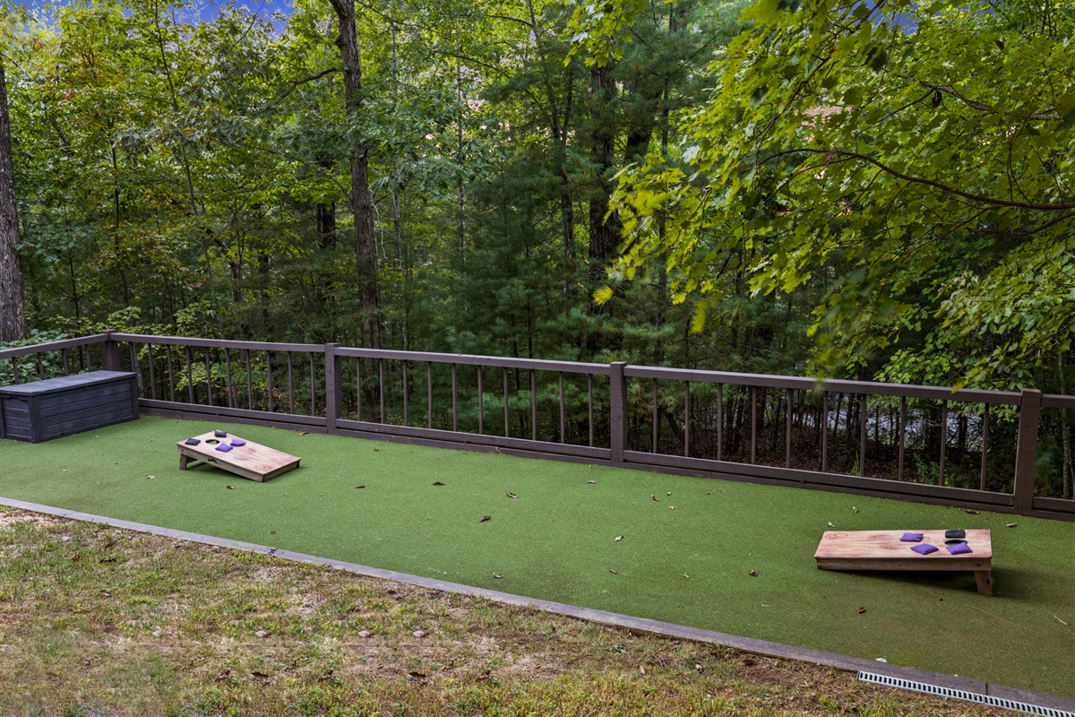 Not just a yard, but your personal playground! Gather the crew for mini golf, bocce, or a cornhole showdown.