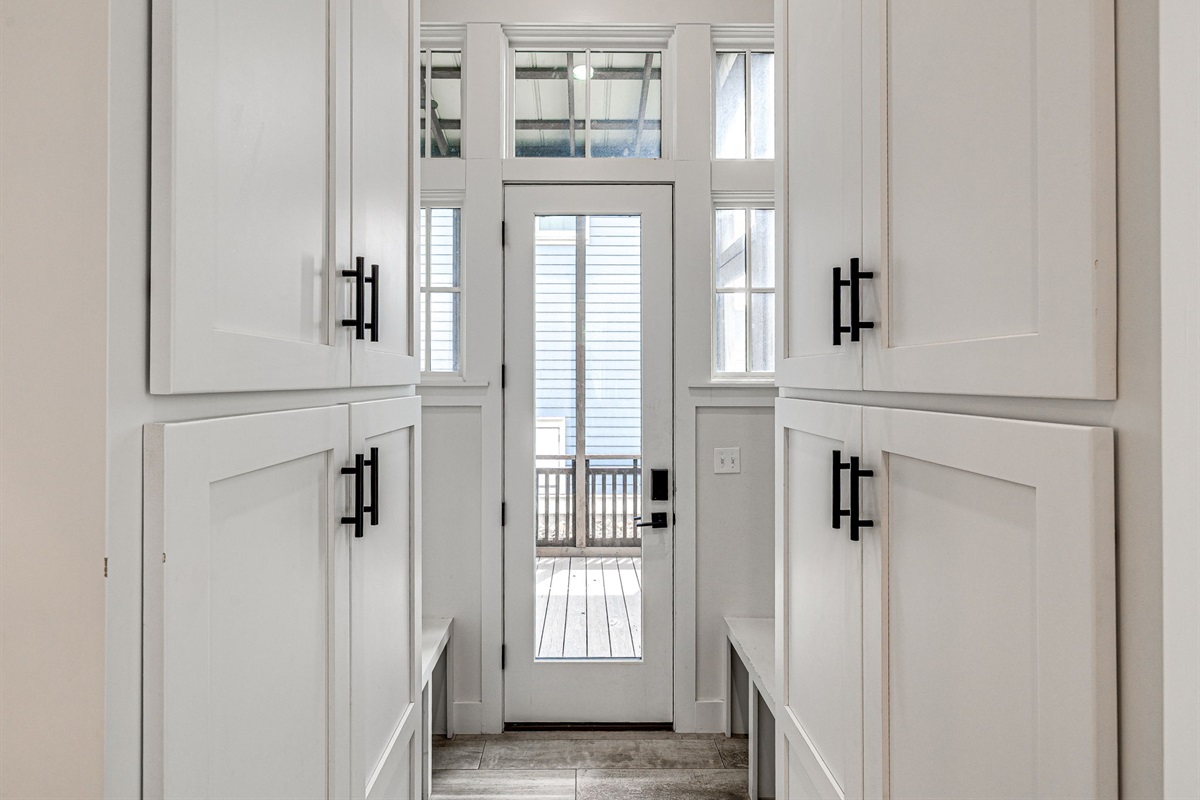 Entry Door & Hall Storage