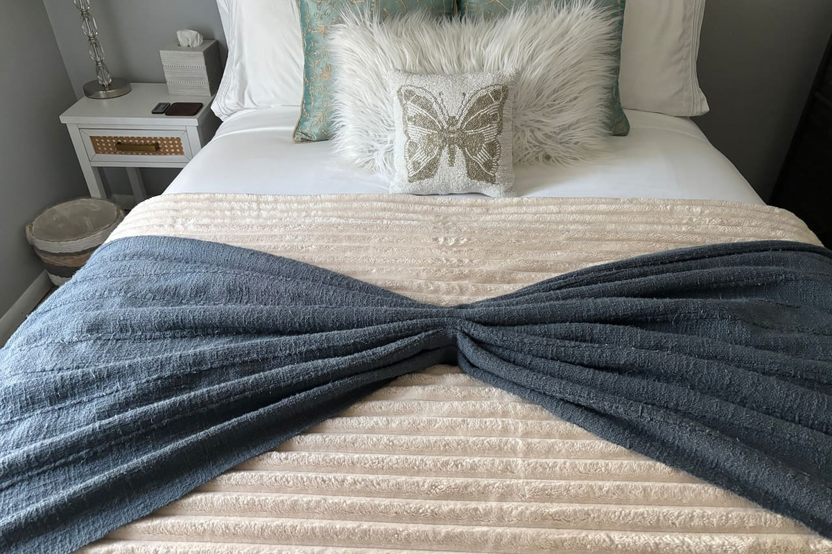 Plush robes are provided for guests to use during their stay.