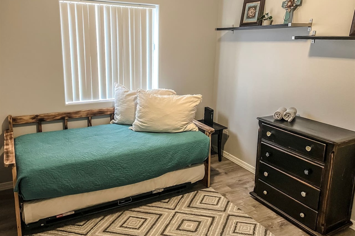 Bedroom #2 with twin trundle