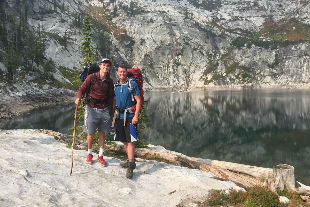 12 mi hike up Mill Creek west off house 