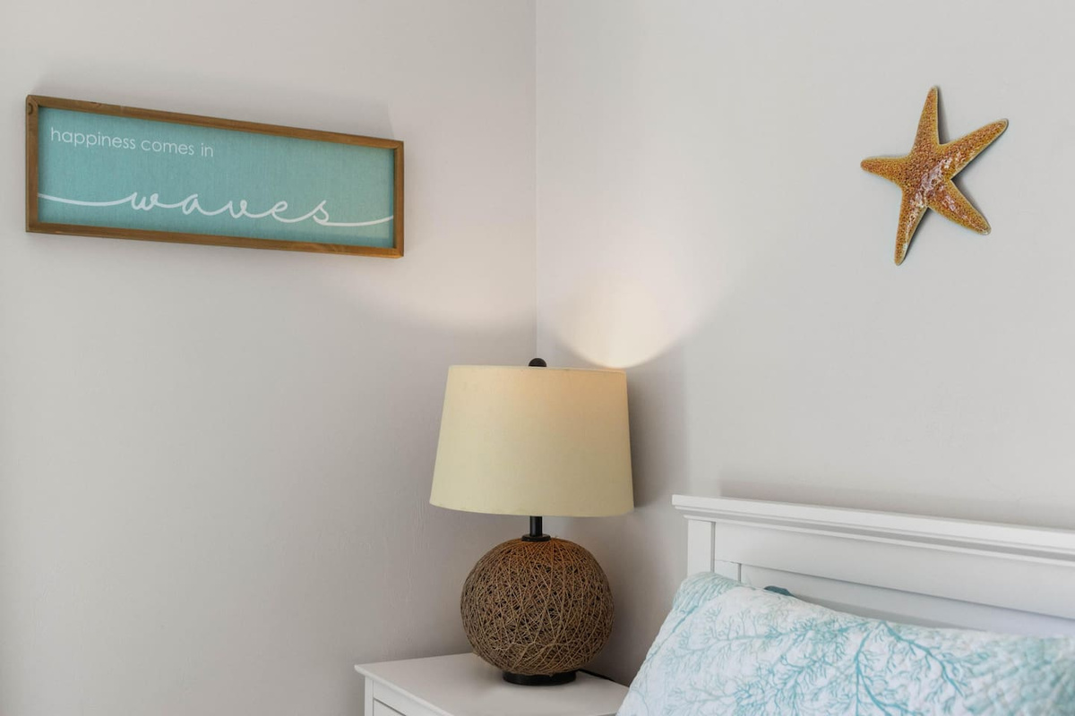 Notice what the hosts got right in the master bedroom &mdash; small details, big difference in how a stay feels.