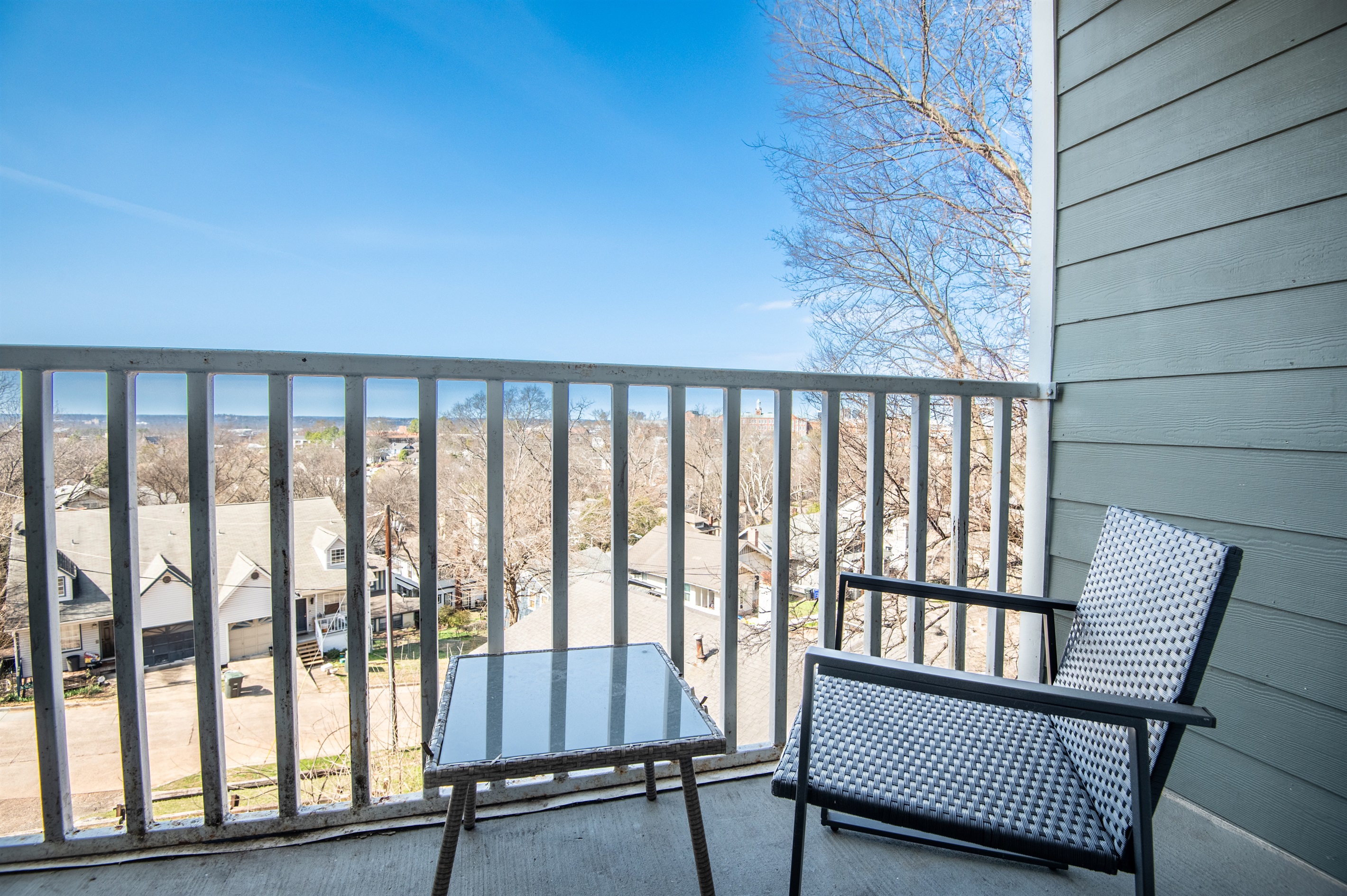 Your private balcony is the perfect spot to sit in the mornings and enjoy a hot cup of your favorite beverage or enjoy the sun setting over the beautiful view of the area.