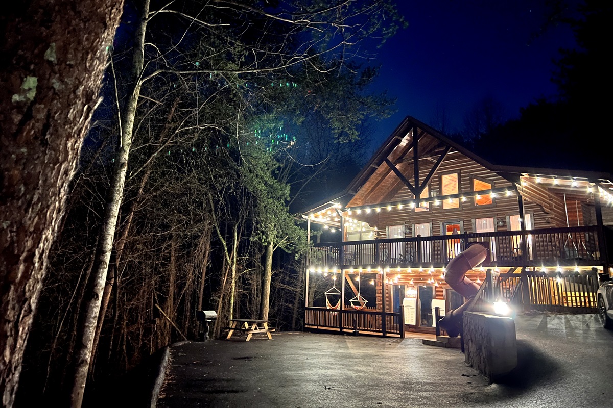 Driveway is newly paved