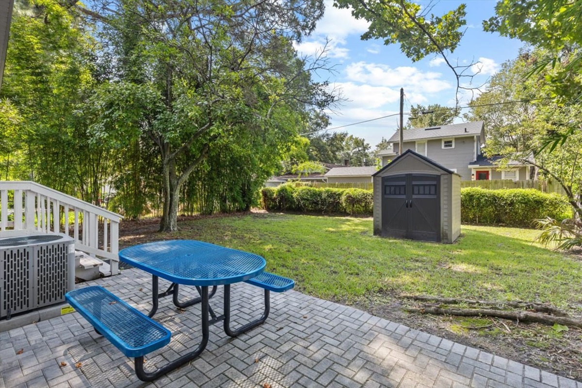 Backyard picnic / eating area