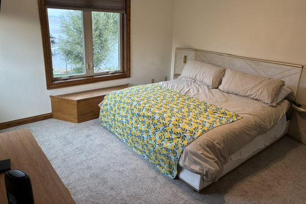 6th bedroom - king bed and attached full bathroom