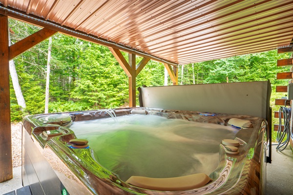Slip into the hot tub and let the vacation mode fully kick in