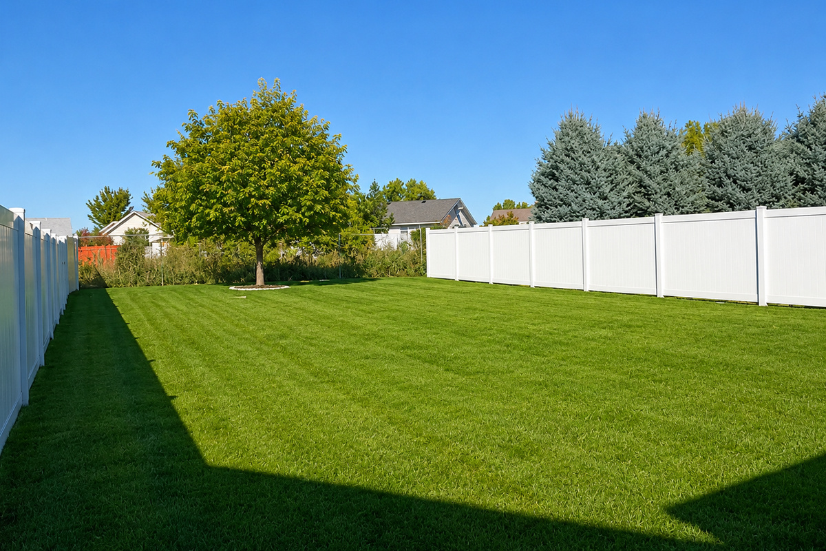 Beautiful and large fully fenced back yard