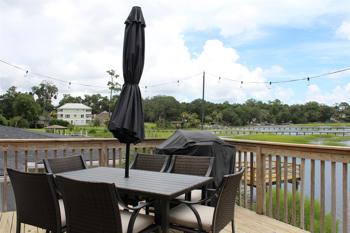 Enjoy fresh air and fresh meals—this deck is perfect for grilling and gathering.