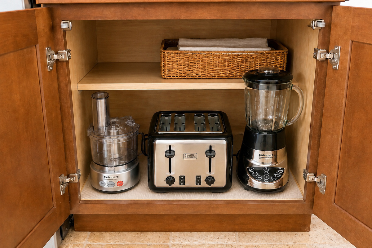 Fully stocked kitchen