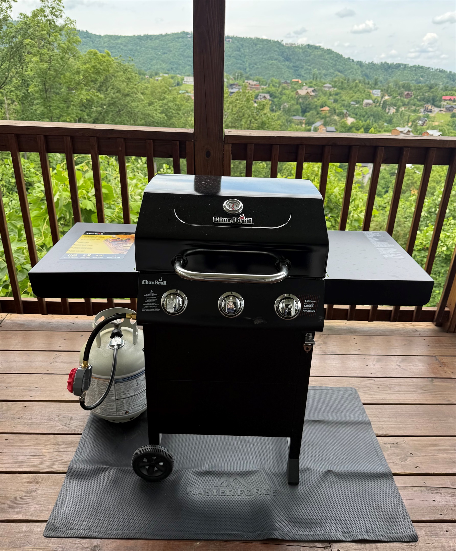 Outdoor propane grill